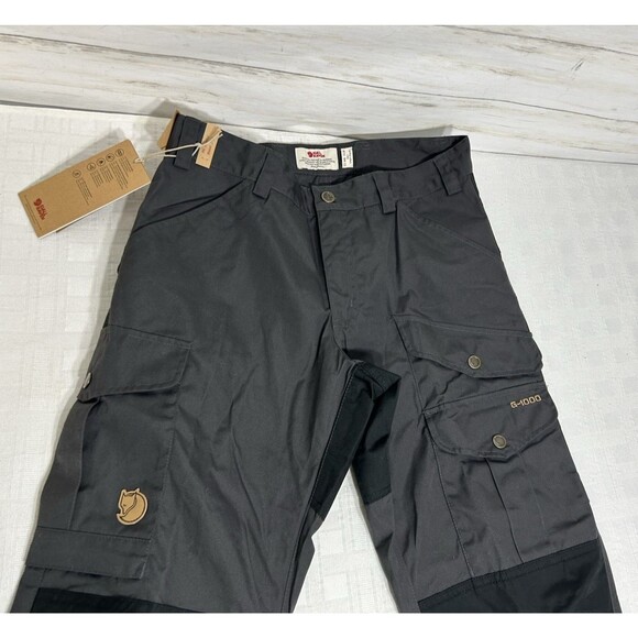 NEW! FJALLRAVEN Vidda Pro Black Gray Trousers G-1000 Pants 44 Size 29 x 31 M Reg - Picture 2 of 16